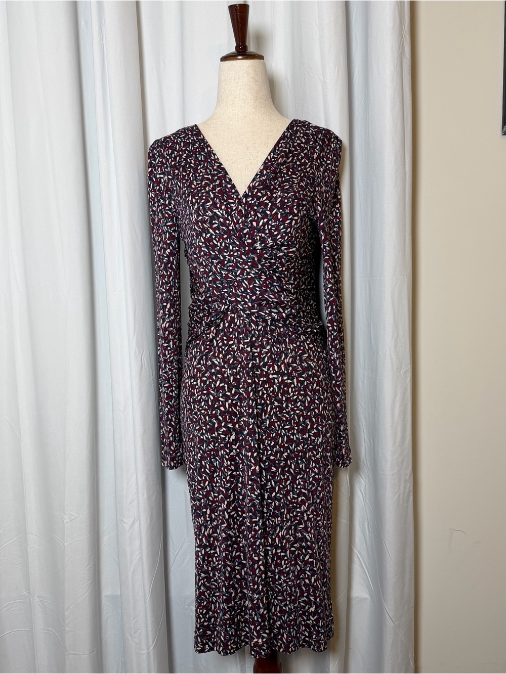 Tory Burch Agate Confetti Silk Twist Dress Small